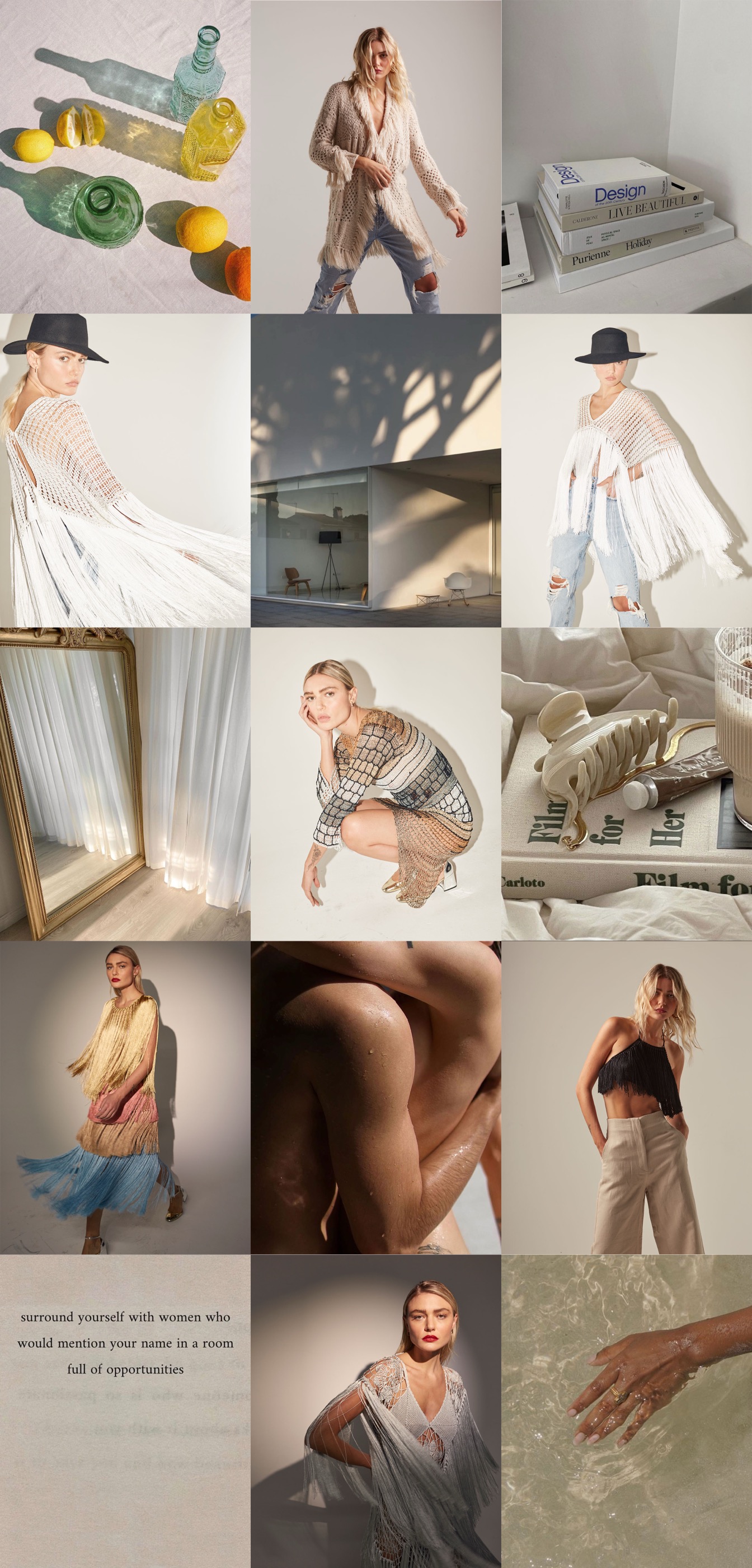 Andrea Almeida New Era social feed continuing the campaign's editorial image sequence
