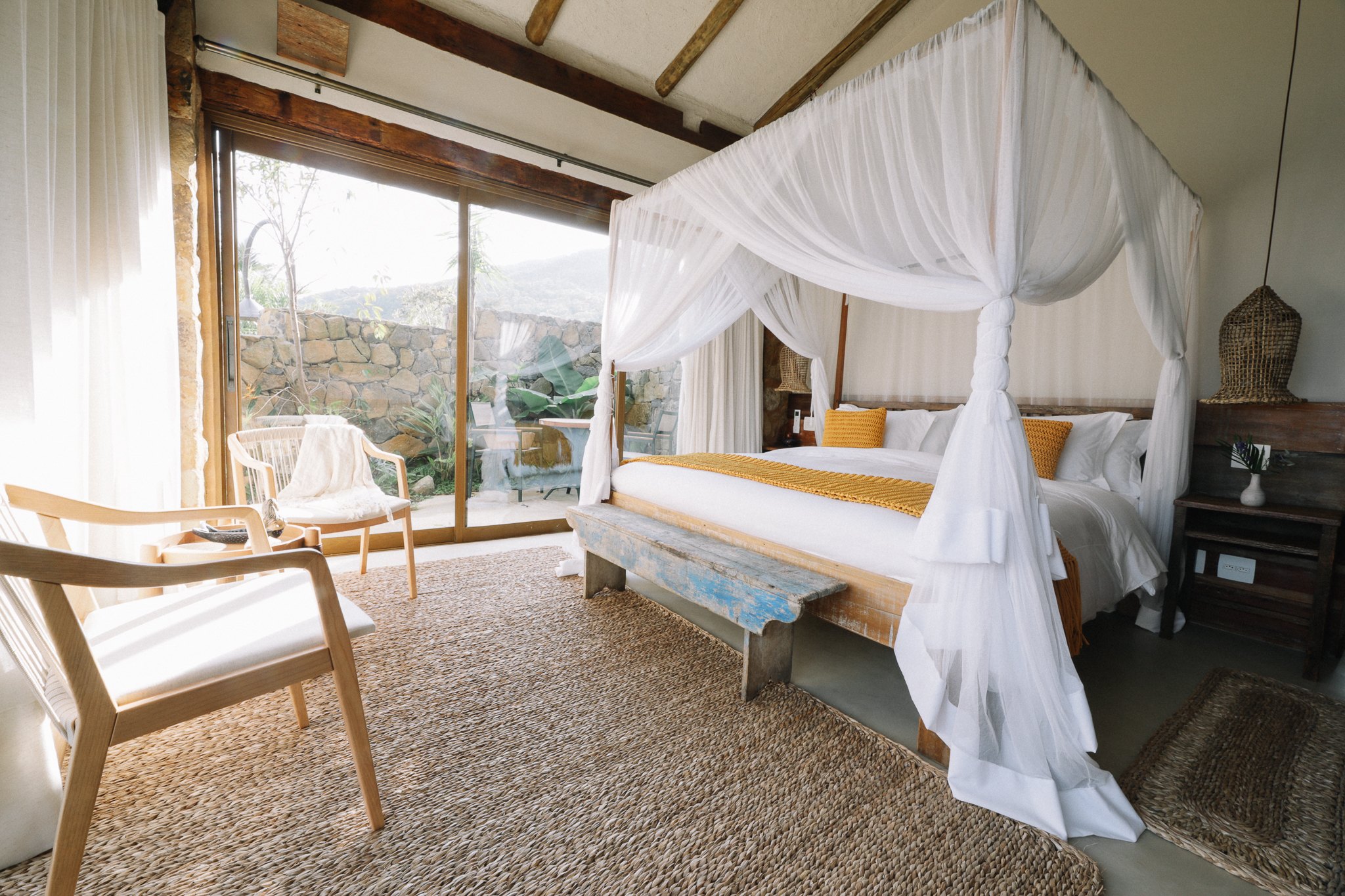 Casa Salga guest room with sea view