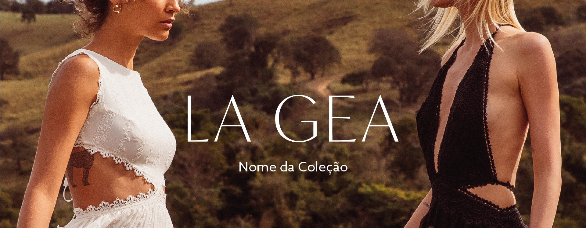 La Gea campaign key visual adapted as a wide e-commerce banner